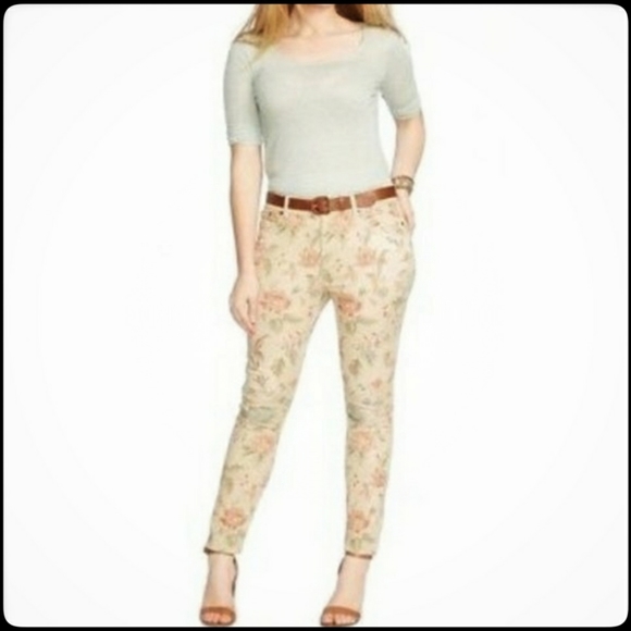 Lauren Ralph Lauren Tan Floral Printed 